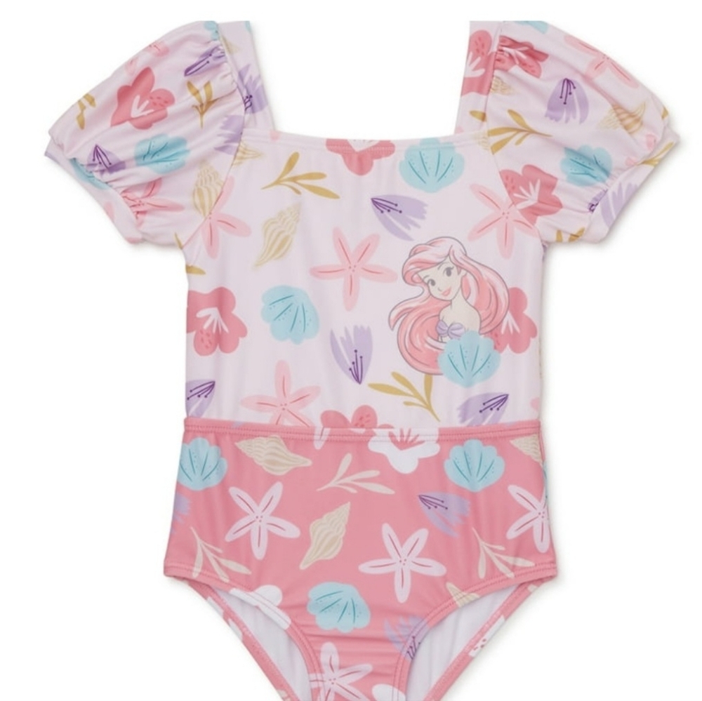 * Swimsuit, Disney Princess Little Mermaid, One Piece, 5T, Toddler Girls,NWT